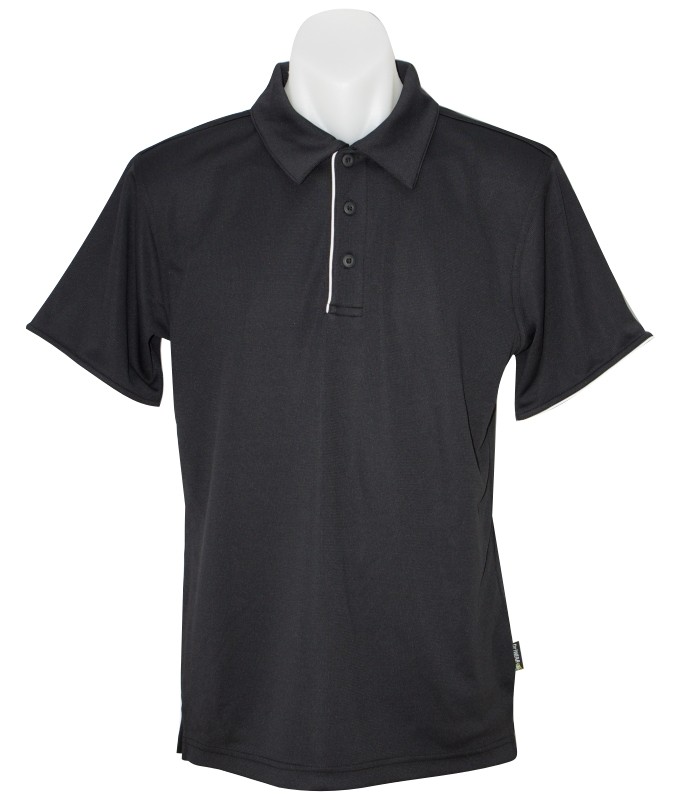black white DRIWEAR LADIES POLO SHIRT